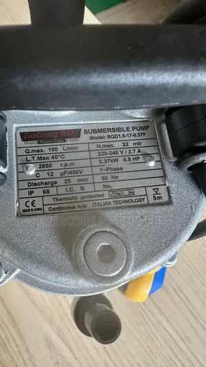 Electric Submersible Pump 0.5hp With Float Switch 22metres
