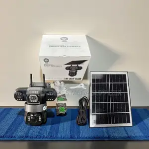 Full Color 24/7 Solar CCTV Camera 4g PTZ Triple Lens Night Vision