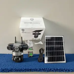 Ai Human Detection Solar CCTV 4g PTZ Rotating Triple Lens Camera
