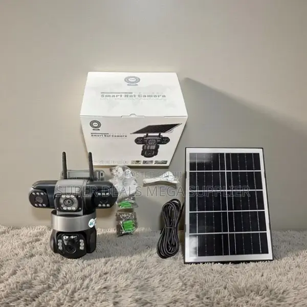 Triple Lens 4g Solar CCTV PTZ Camera With Ai Motion Detection