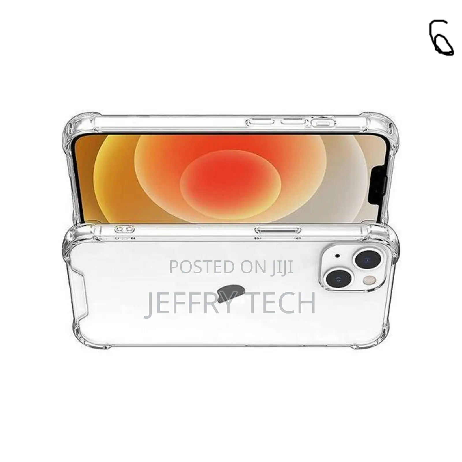 Erepy Clear Case for iPhone 14 Plus With Boarders