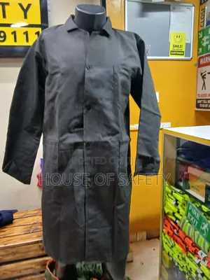 Large Size Safety Dark Gray Dustcoat