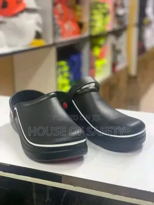 Kitchen Shoes With Red Antislip Sole