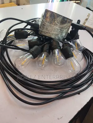 Solar String Lights 10 Meters 10 Bulbs