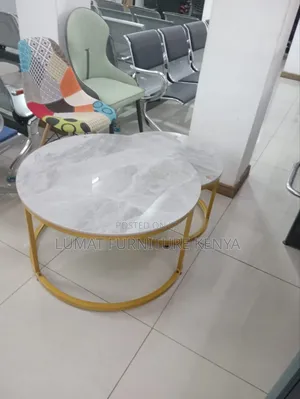 Gold Accent Coffee Table Set