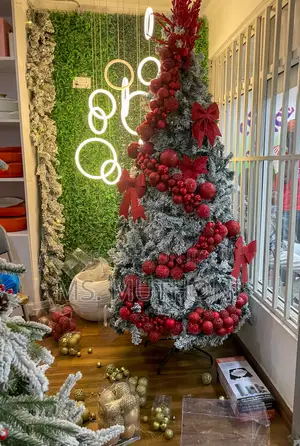 Snow Flocked Christmas Tree