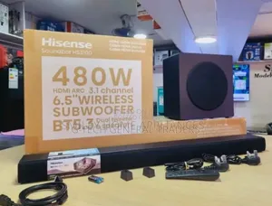 Hisense 3.1 Channels 480w Soundbar With Wireless Subwoofer Hs3100 6.5"