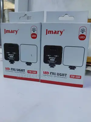 Jmary Fm-59r Dimmable Video Recording Mini Fill Light With 3 Cold Shoe