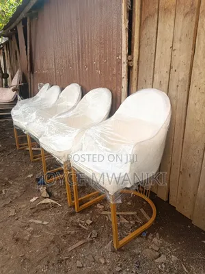 Dinning, Restaurant or Manicure Chairs, White Gold 