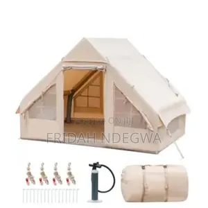 Inflatable Camping Tent With Pump, Glamping Tents, Easy Setup