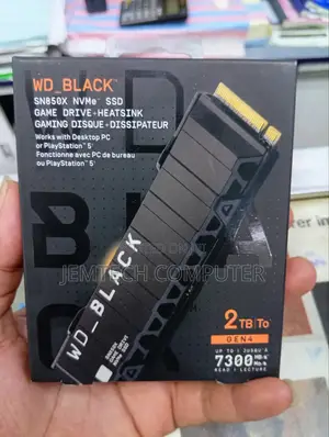 Wd 2 Tb Black Sn850x Nvme Pcie 4.0 Gaming Internal Ssd With Heatsink,