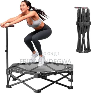 Foldable Trampoline With A Handle
