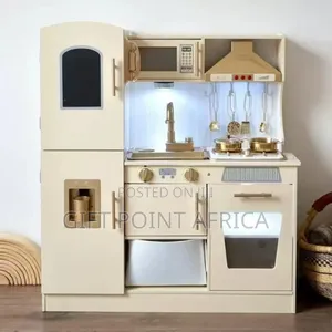 Wooden Kitchen Play Set For Kids