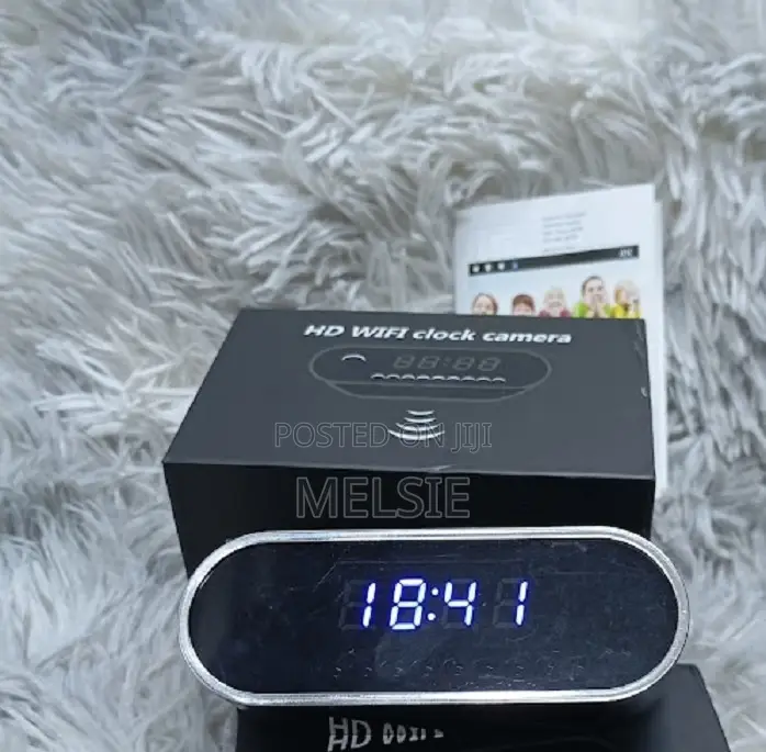 Table Clock Wifi Camera, Motion Detection Nanny Camera