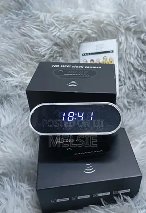 New Wi-Fi Spy Hidden Table Clock Camera 1080p Motion
