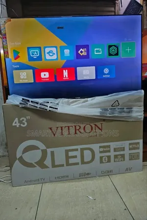 Vitron 43" Inch Qled Tv Fhd Smart Android Tv