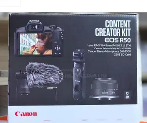 Canon Eos R50 With 18-45mm Lens And Content Creator Kit