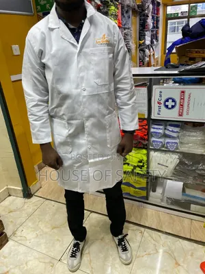 High-Visibility Safety White Coats