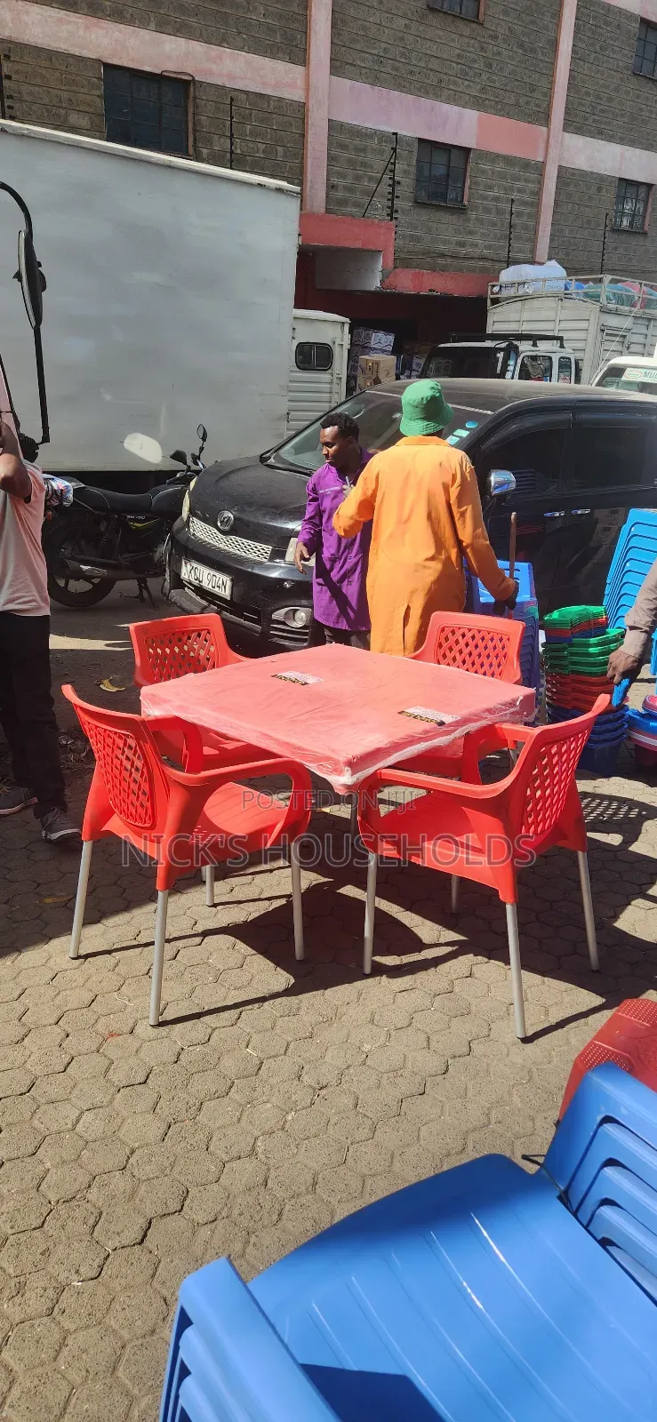 High Quality Plastic Chair With Heavy Duty Plastic Table Set
