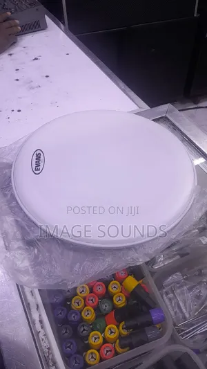 White Coated Snared Skin for Jazz Brush