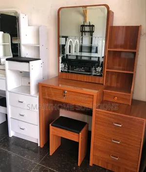 Dressing Table Brown **Dressing Table With Sliding Mirror