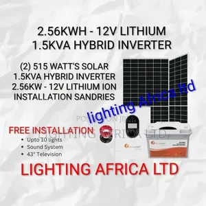1.5kva Felicity Off-Grid 2.56kwh - 12v Lithium Home Solar Package