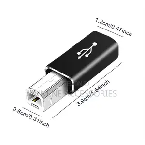 Usb Type-C to Printer Cable Adapter Port Converter for Piano Printer