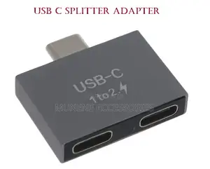 Usb C Male to Dual Female Splitter Adapter for Usb C Pd