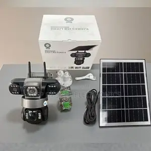 4g Solar Triple Lens PTZ CCTV Camera With Human Motion Sensor