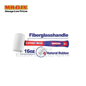 Rubber Hammer Mallet 16oz White Head Emtop Rubber Mallets 450 Grams