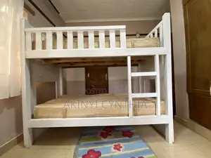 3x6 Kids Bunk Bed With Spring Mattresses