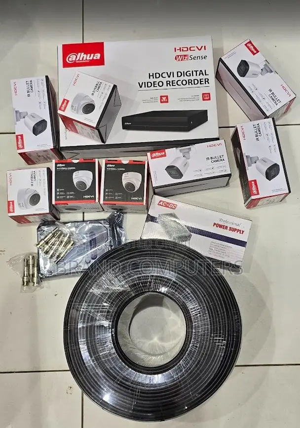 Dahua 8 Channels CCTV Camera Full Package With 1tb + 100m Cable