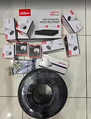 Dahua Eight Cameras 8 Channel CCTV Complete Package Kit Full Hd 1080p
