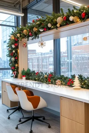 Snow Flocked Christmas Garland