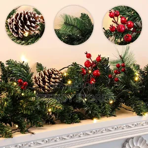 Snow Flocked Christmas Garland