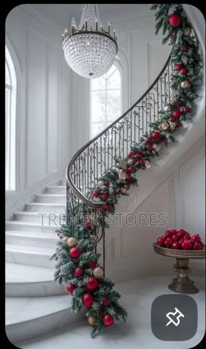 Snow Flocked Christmas Garland