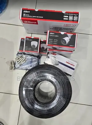 Complete Dahua 8 Cameras Channel CCTV Package 2mp Camera Accessories