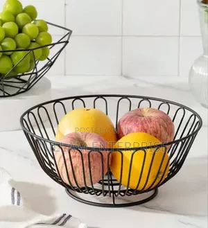 Round Metal Fruit Basket