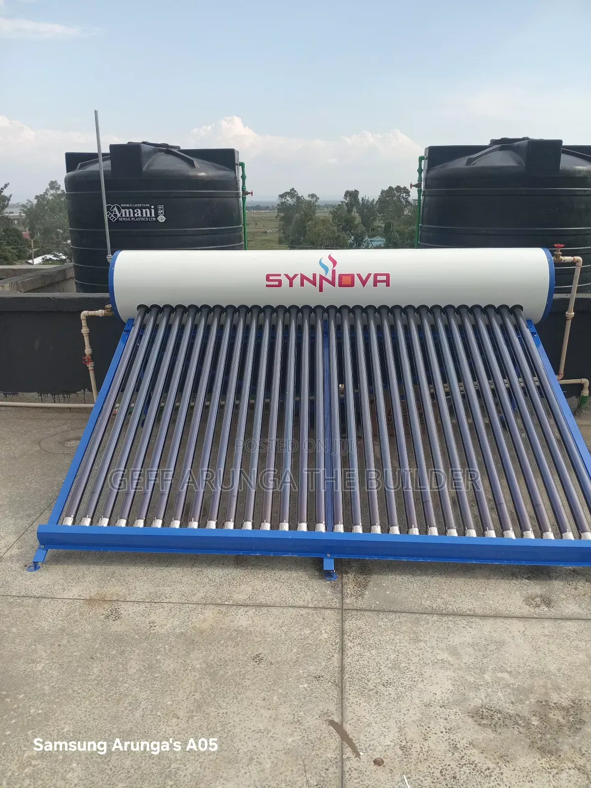 Non Pressurised Solar Water Heaters 300litres