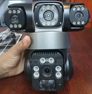 Triple Lens 4g Solar PTZ Camera Outdoor Surveillance Device