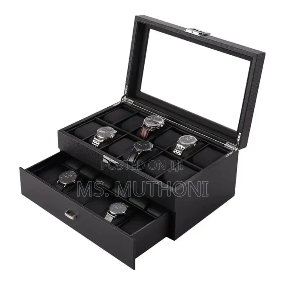 24 Slots Leather Watch Organizer