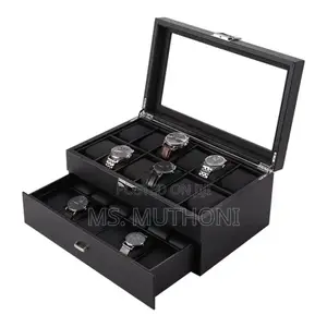 24 Slots Leather Watch Organizer
