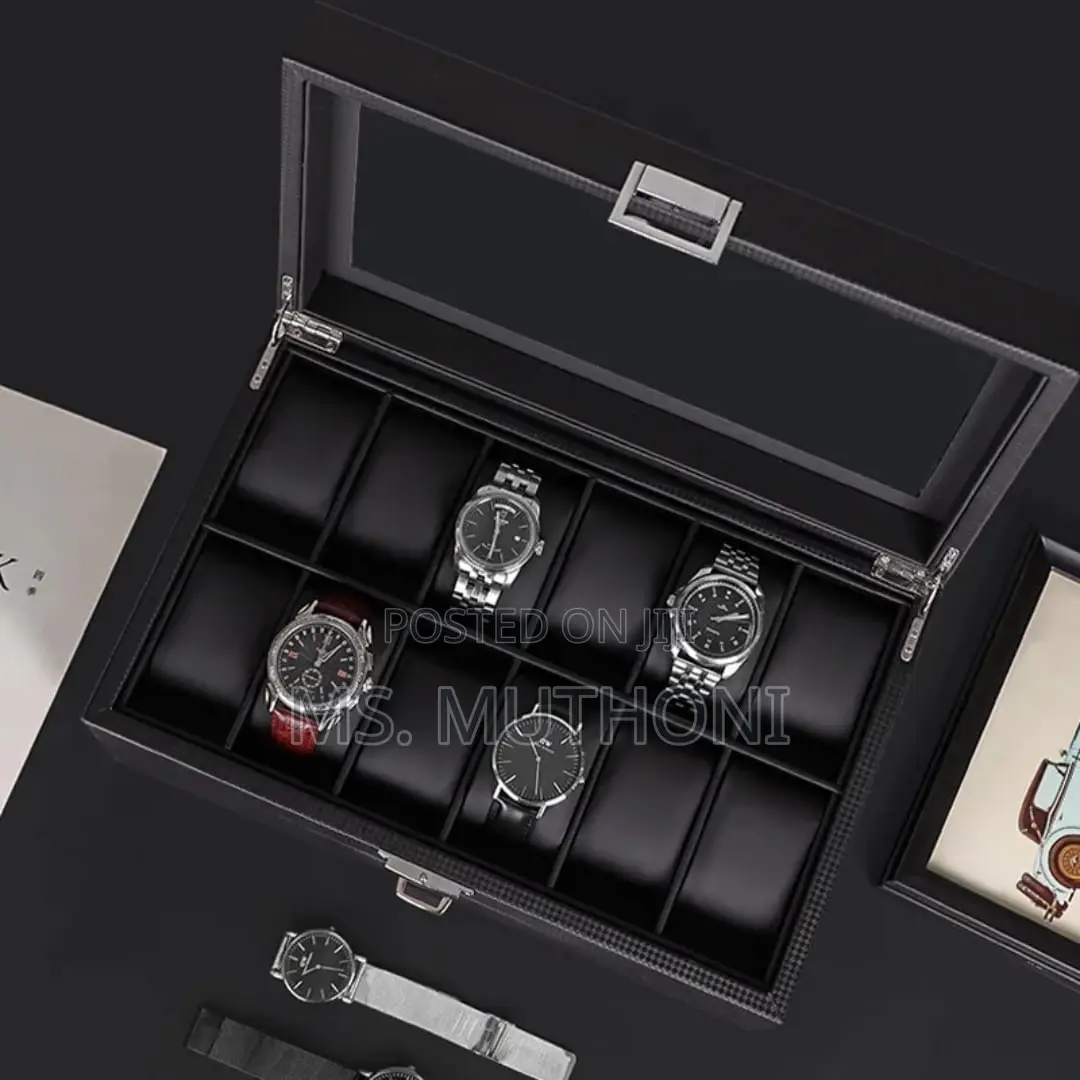 24 Slots Leather Watch Organizer