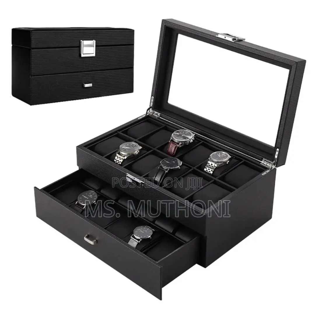 24 Slots Leather Watch Organizer