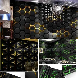 3d Light Reflective Wallpaper Best for Studios and Clubs