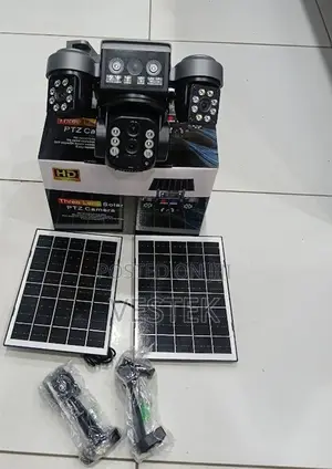 V380 Pro 4g 10x Zoom Solar Flood Light With 4g Camera Dual Panels