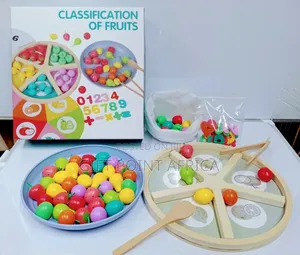 Fruits Learning Wooden Pinch Game For Kids