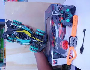 Remote Controlled Gesture Stunt Car With A Rechargeable Battery