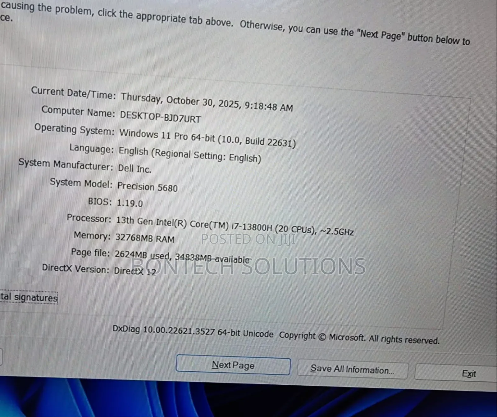 Laptop Dell Precision 5680 32GB Intel Core I7 SSD 512GB