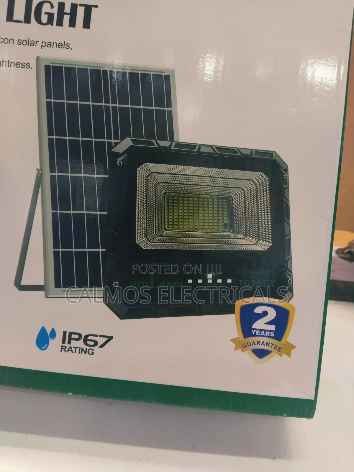 Solar Floodlights 200watts Complete With Panel